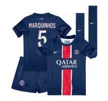 Paris Saint-Germain Marquinhos #5 Koszulka Podstawowa dzieci 2024-25 Krótki Rękaw (+ krótkie spodenki)